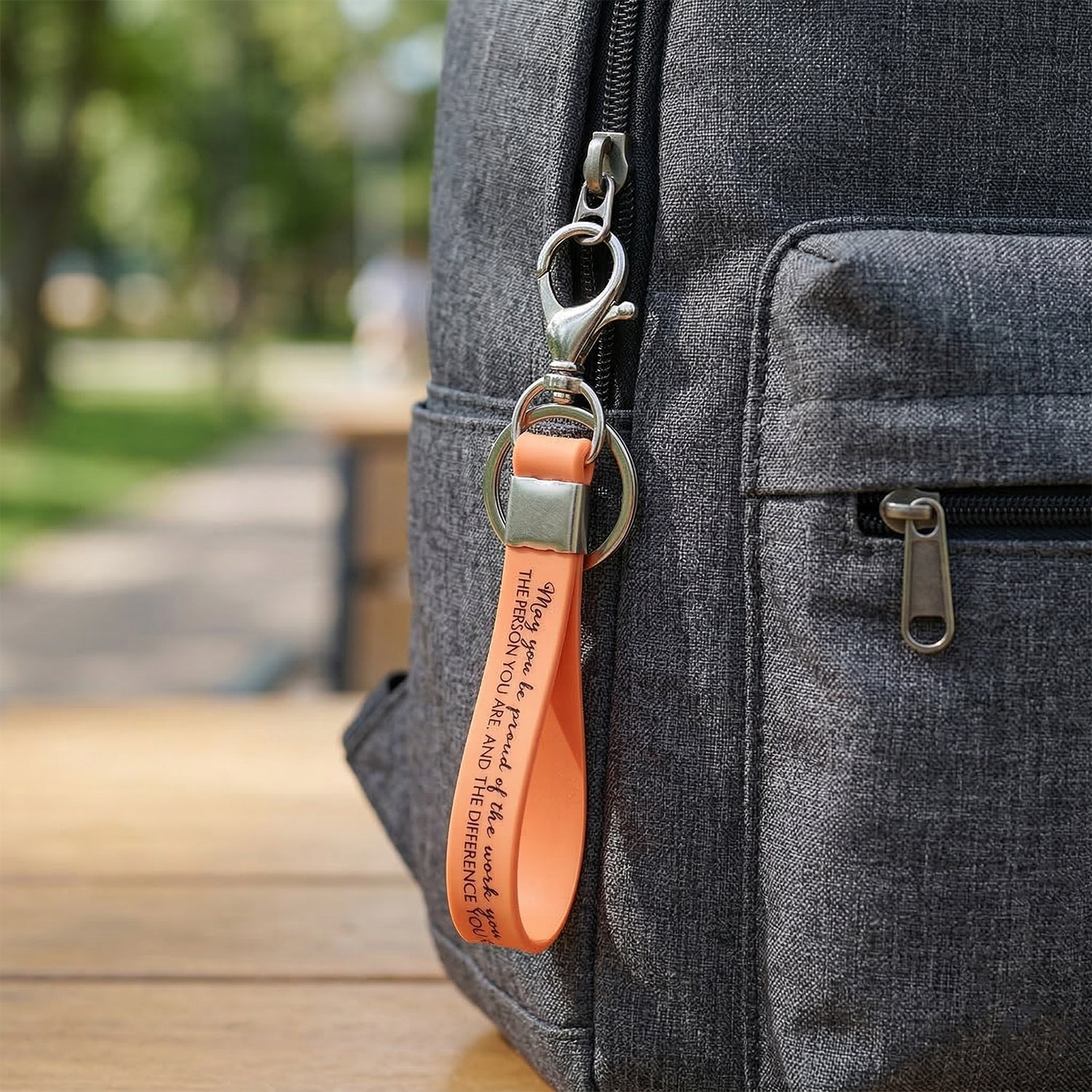 ALVENZA Silicone Wrist Strap Keychain – Durable & Lightweight for Daily Use