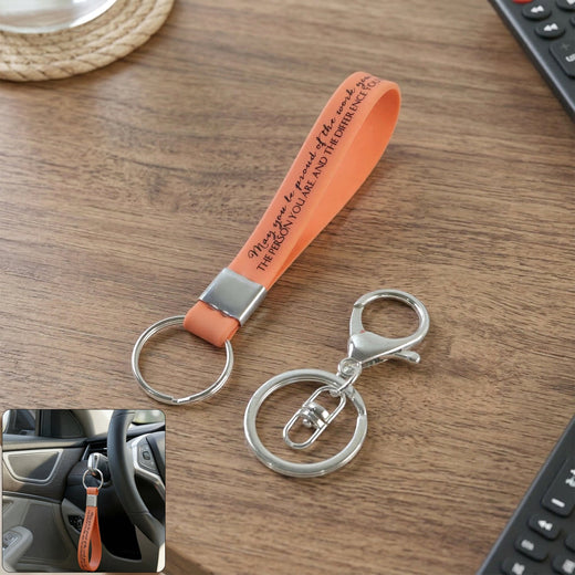 ALVENZA Silicone Wrist Strap Keychain – Durable & Lightweight for Daily Use
