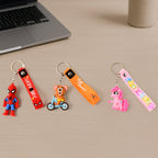 ALVENZA Cartoon Silicone Keychain – Cute 3D Character Bag Charm for Kids | Styleva