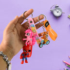 ALVENZA Cartoon Silicone Keychain – Cute 3D Character Bag Charm for Kids | Styleva