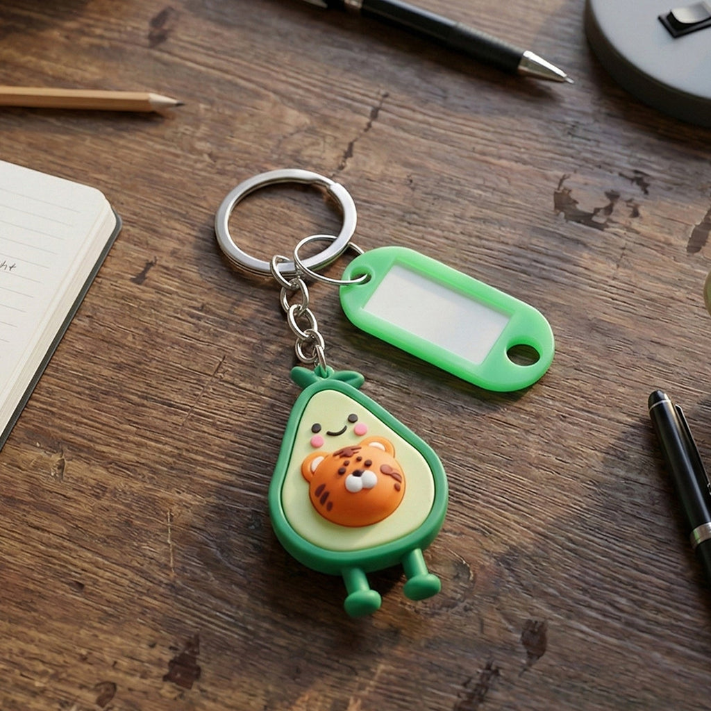 ALVENZA Cartoon Character Keychain – Decorative ID Tag Accessory
