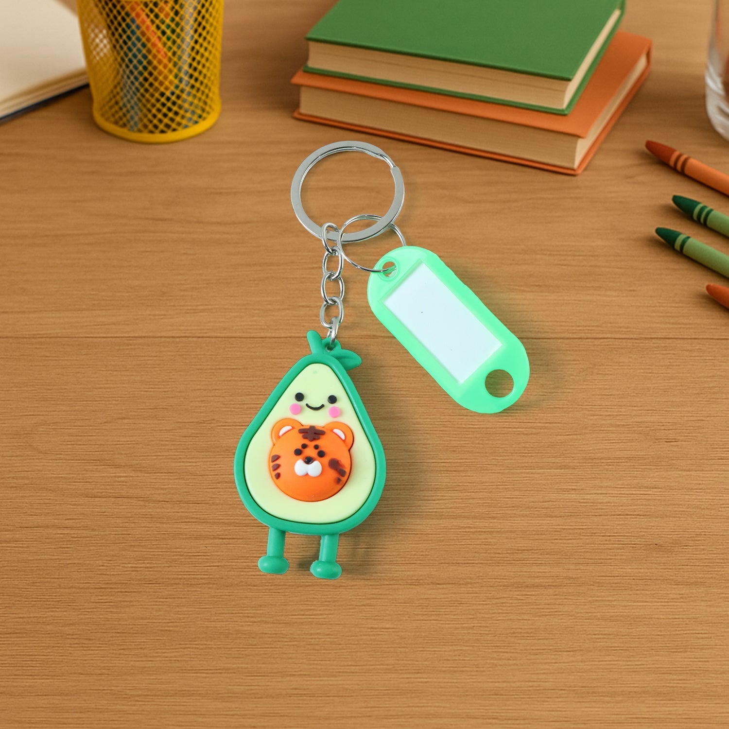 ALVENZA Cartoon Character Keychain – Decorative ID Tag Accessory