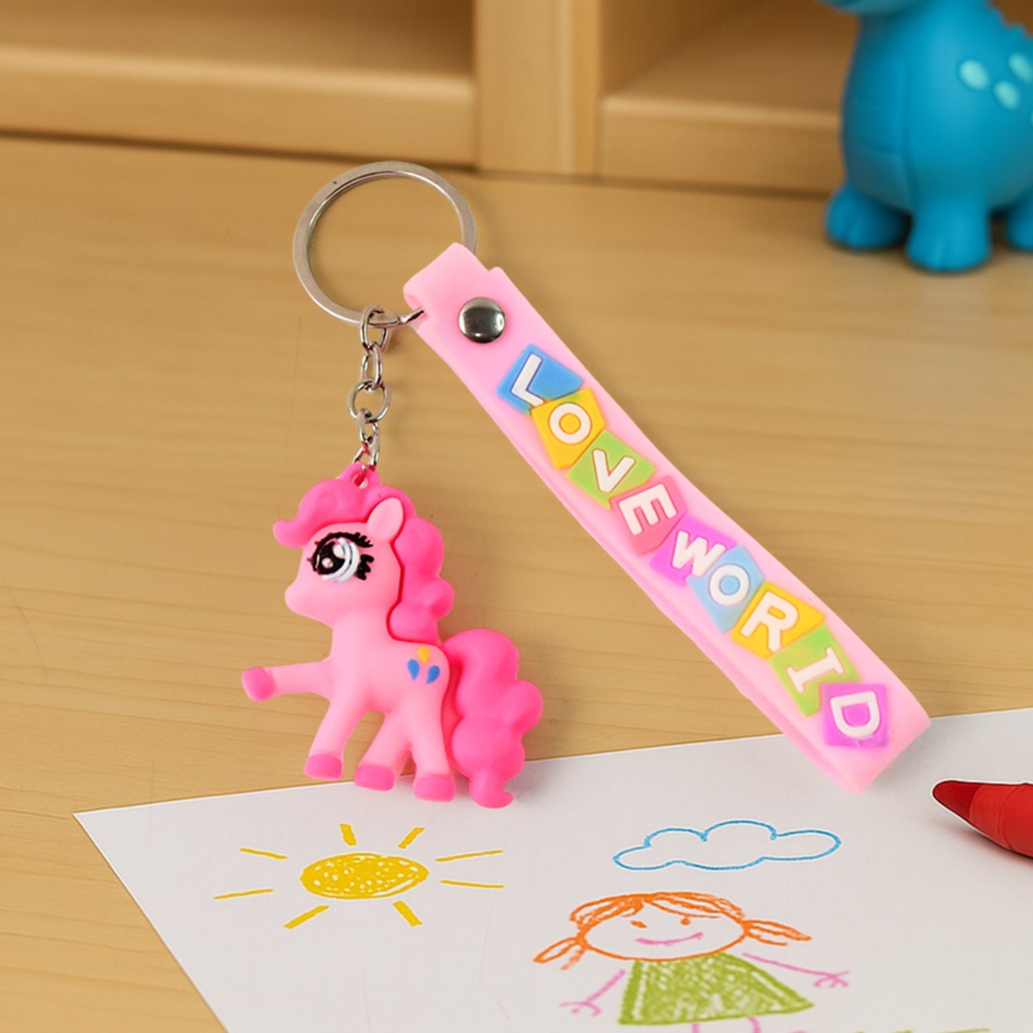 ALVENZA Cartoon Silicone Keychain – Cute 3D Character Bag Charm for Kids | Styleva