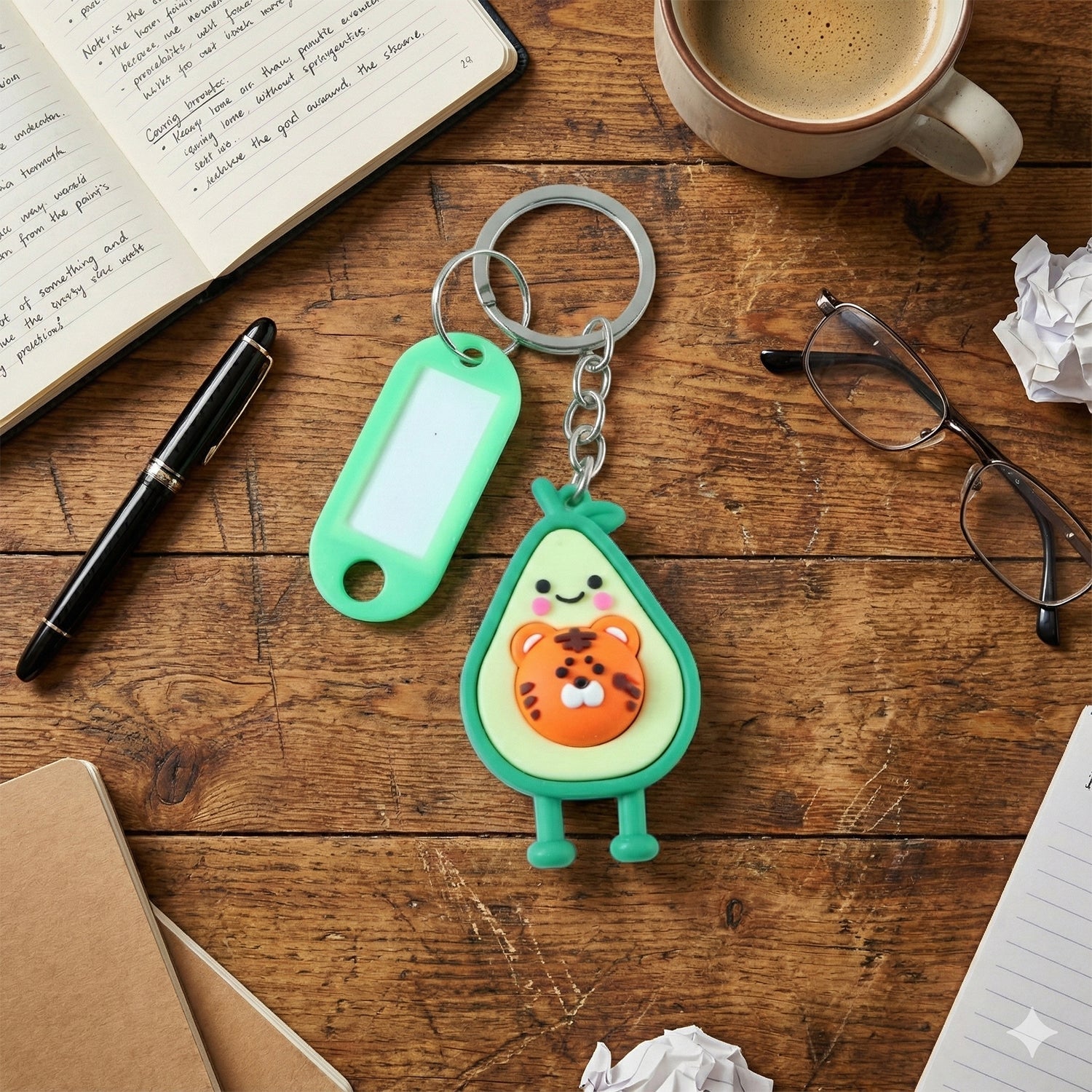 ALVENZA Cartoon Character Keychain – Decorative ID Tag Accessory