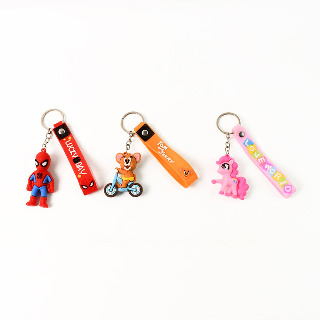 ALVENZA Cartoon Silicone Keychain – Cute 3D Character Bag Charm for Kids | Styleva