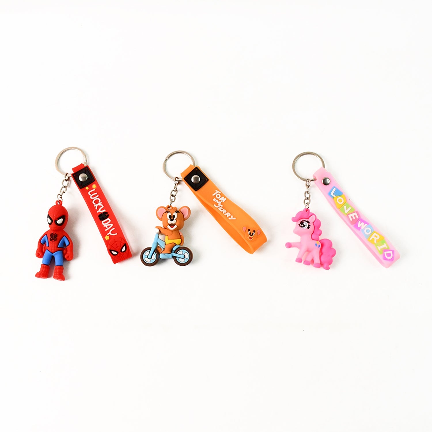 ALVENZA Cartoon Silicone Keychain – Cute 3D Character Bag Charm for Kids | Styleva