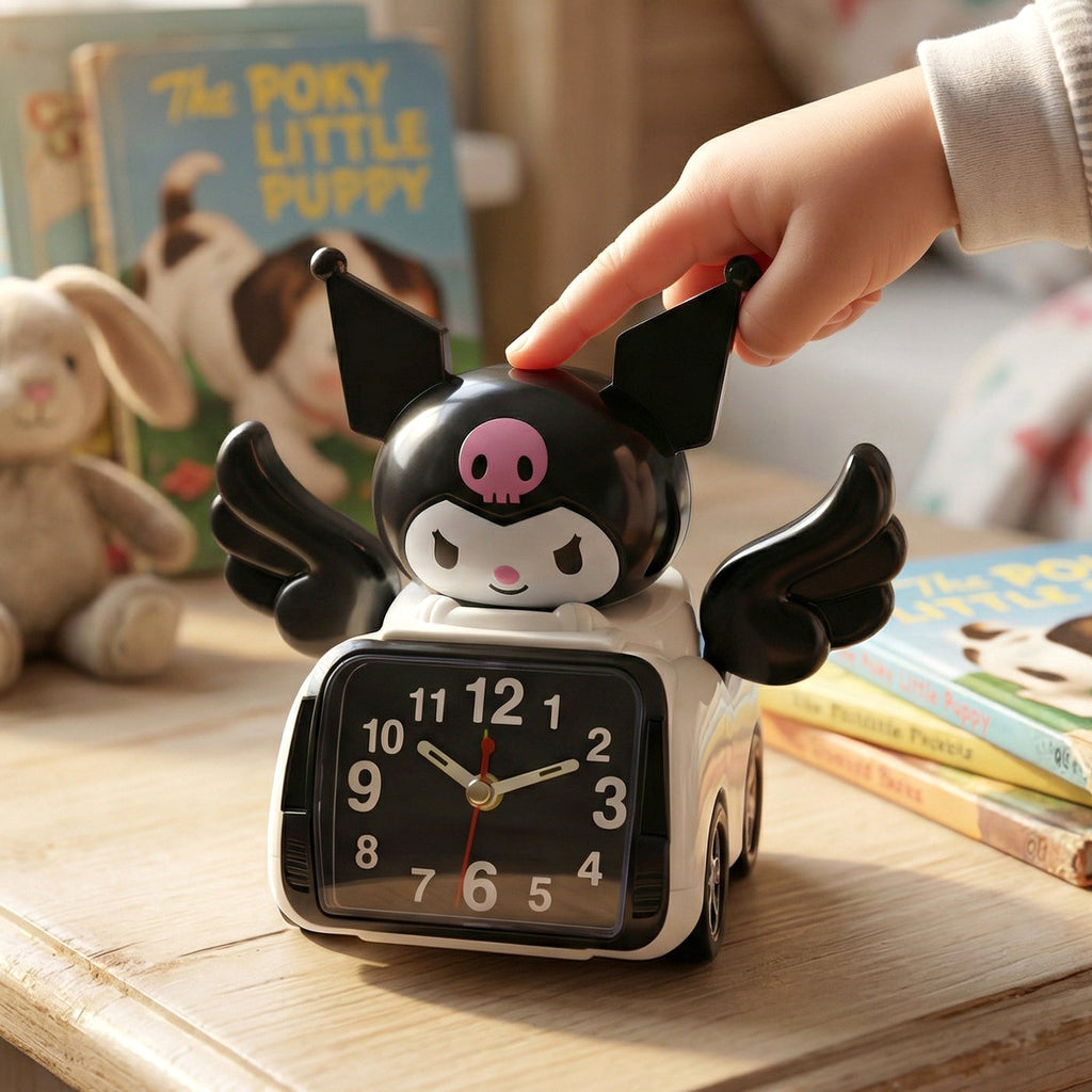 ALVENZA Kids Cartoon Alarm Clock – Fun & Bright Bedside Accessory