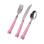 Kids Stainless Steel Cutlery Set Safe, Durable & Portable - Back View