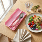 Kids Stainless Steel Cutlery Set Safe, Durable & Portable - Detail View 7