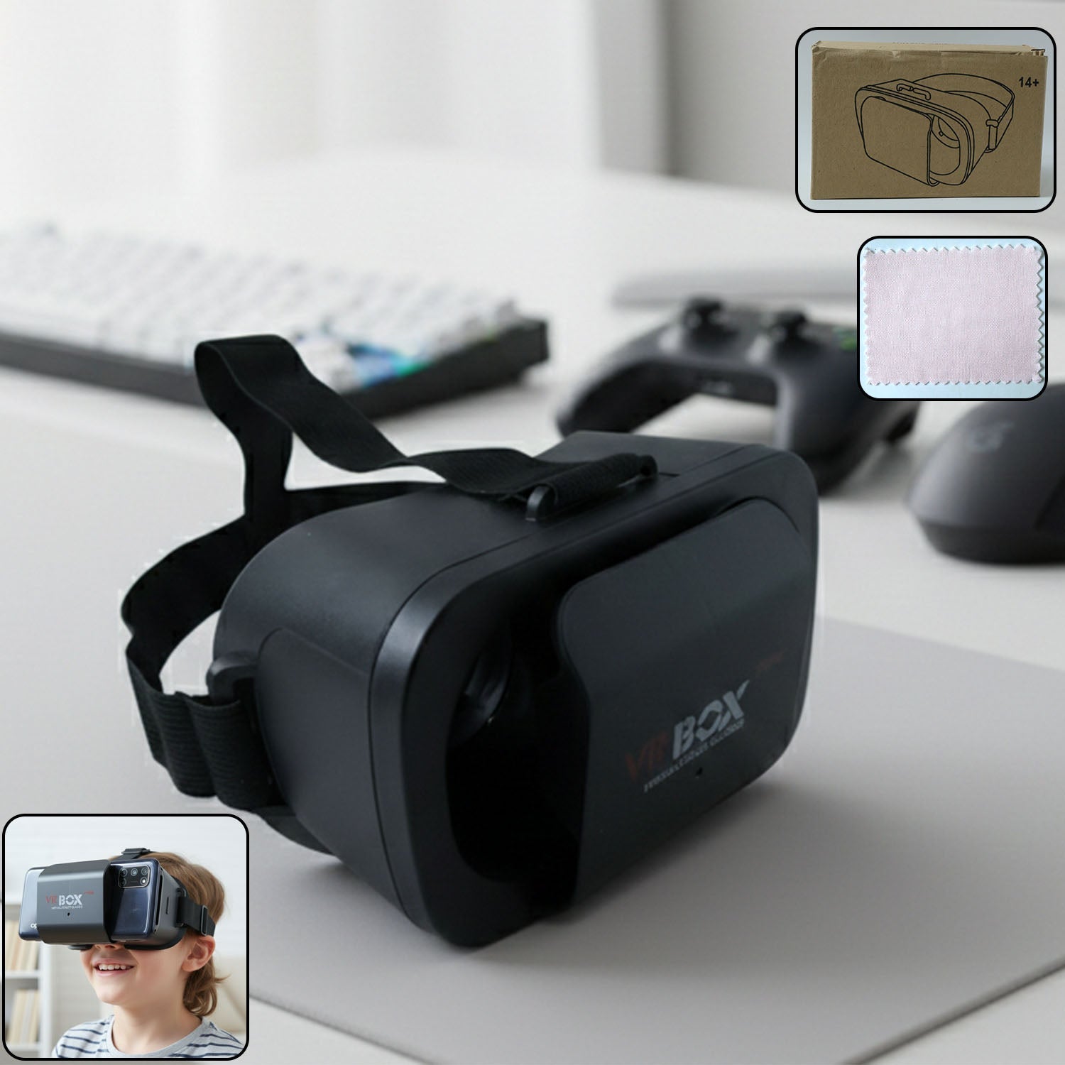 ALVENZA VR Box Headset – Immersive Smartphone Virtual Reality Experience