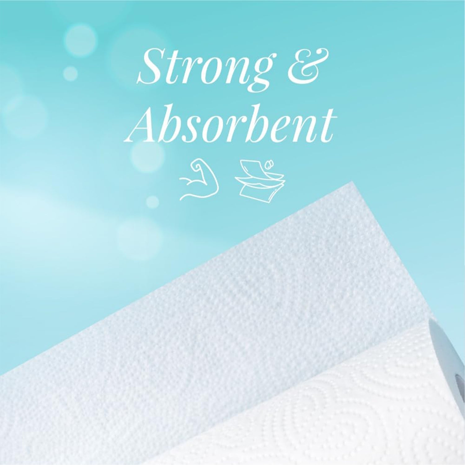 Super-Absorbent Kitchen Roll – 4 Rolls with 240 Sheets