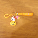 ALVENZA Kitty Pumpkin Keychain, Cute Cartoon Bag Charm Accessory