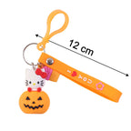 ALVENZA Kitty Pumpkin Keychain, Cute Cartoon Bag Charm Accessory