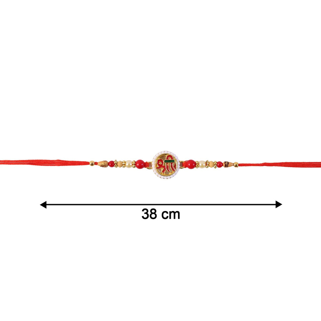 ALVENZA Rakshabandhan Shri Symbol Devnagari Rakhi – Traditional & Designer