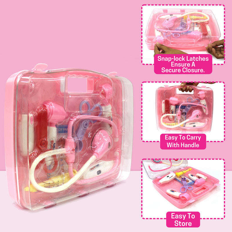 ALVENZA LED Doctor Play Kit – Light-Up Medical Tools & Stethoscope