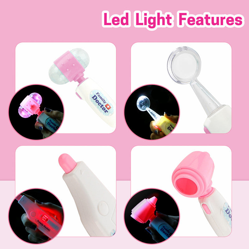 ALVENZA LED Doctor Play Kit – Light-Up Medical Tools & Stethoscope