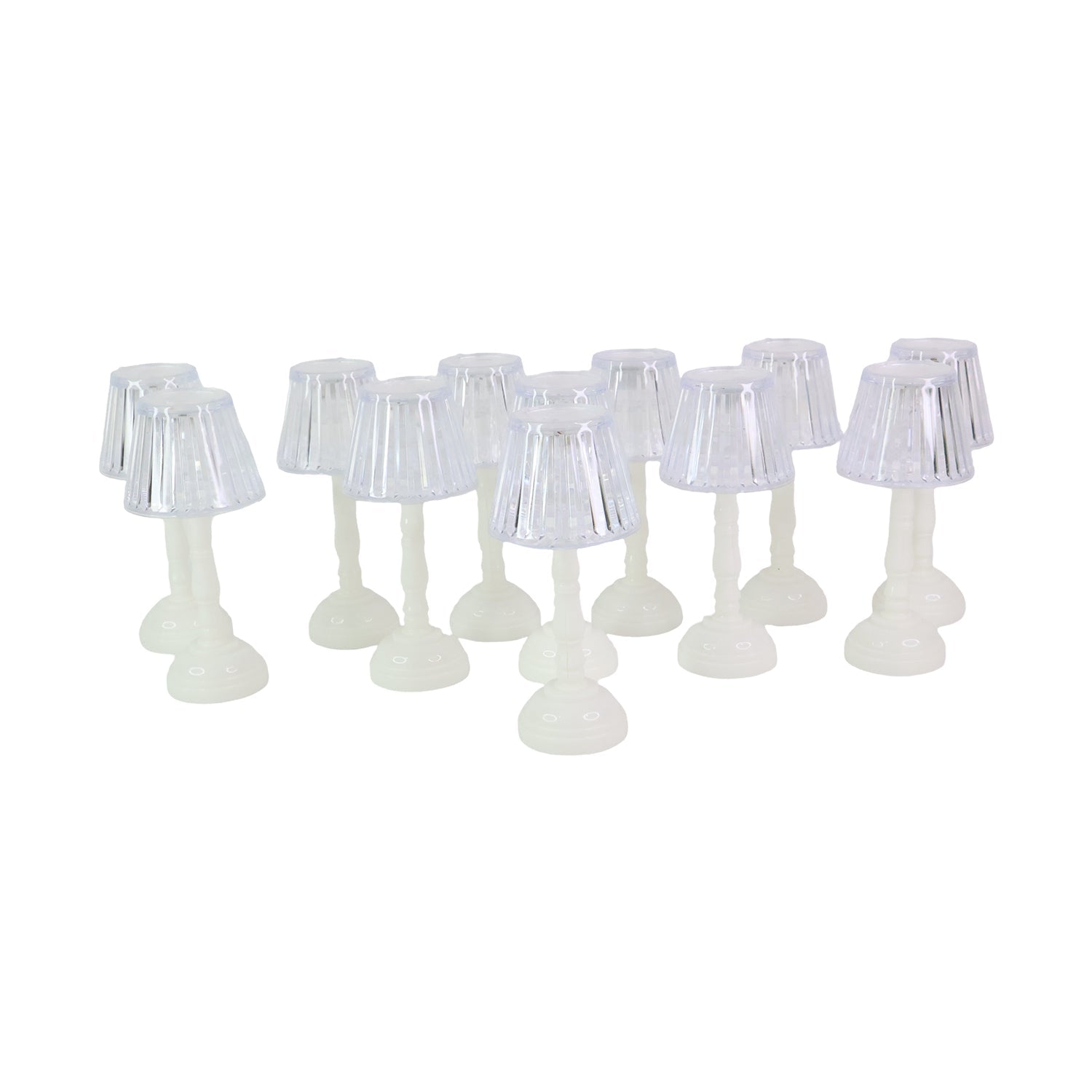 ALVENZA LED Crystal Table Lamps – Elegant Set of 12 Warm Lights