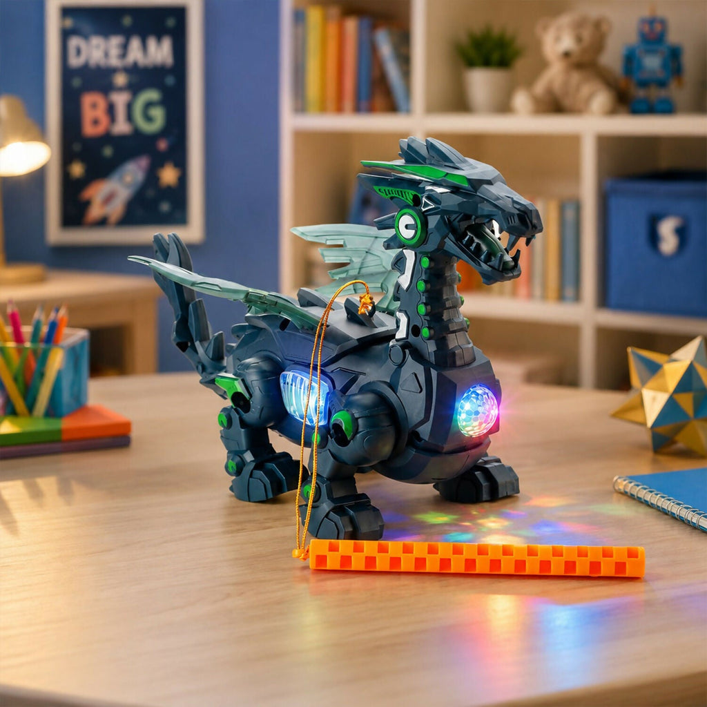 ALVENZA Walking Dinosaur Toy – Realistic Movements & Light Effects for Kids