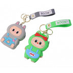 Mini Pouch Keychain Compact Silicone Storage for Essentials - Back View