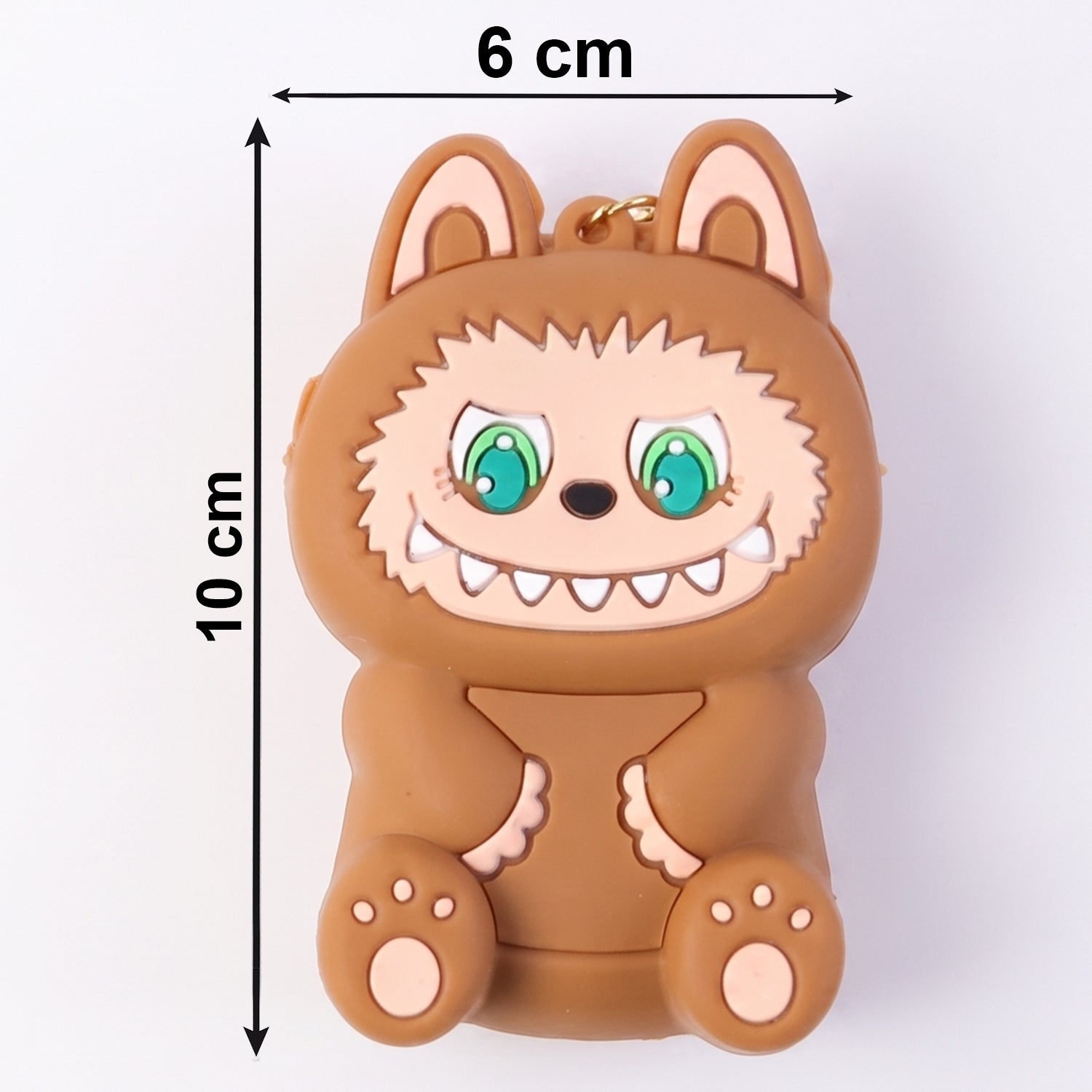 Mini Silicone Pouch Keychain Cute Cartoon Style for Daily Use - Detail View 6