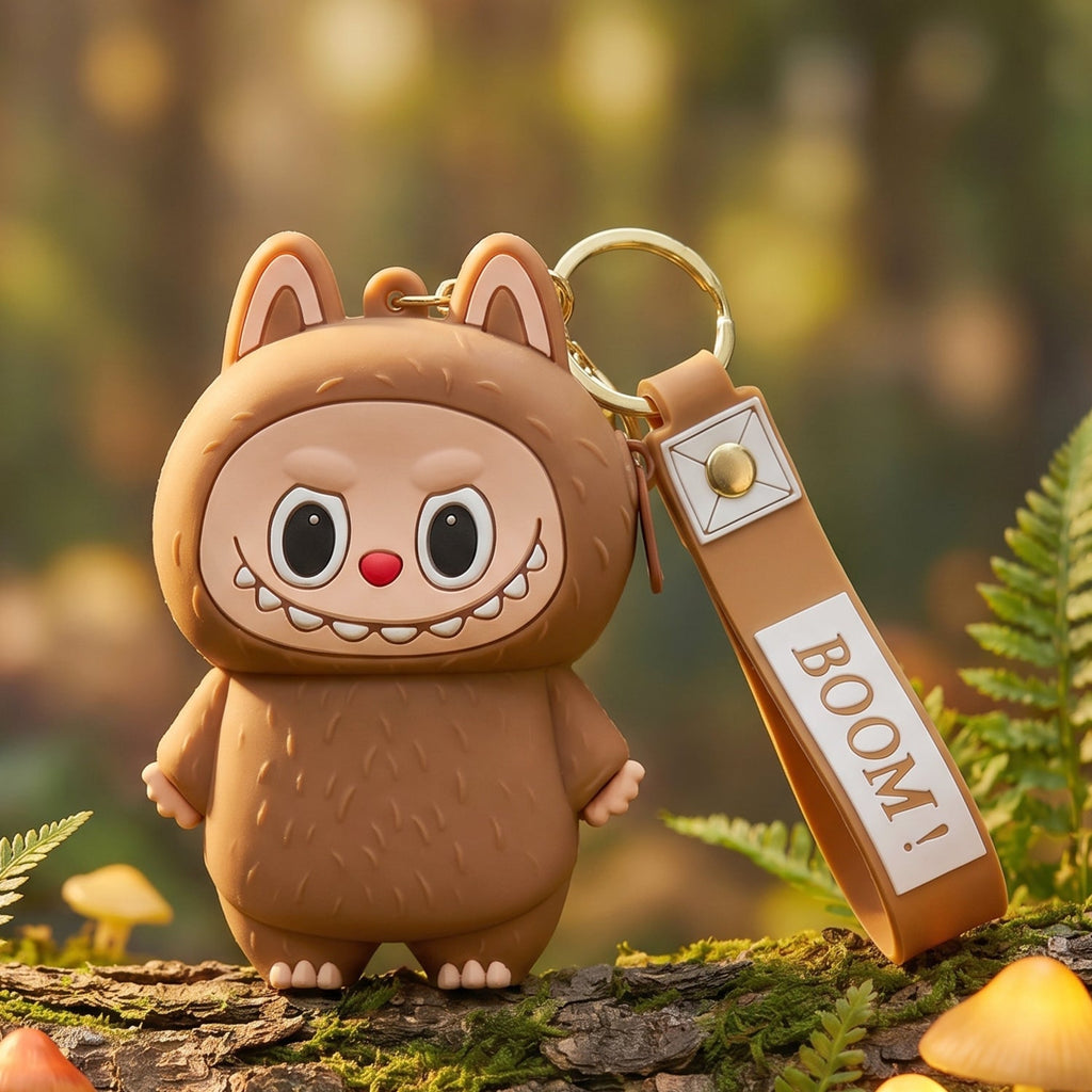 Mini Pouch Keychain Cute Cartoon Design for Daily Use - Front View