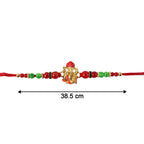 ALVENZA Ganesha Rakhi – Elegant Designer Festive Wrist Jewelry