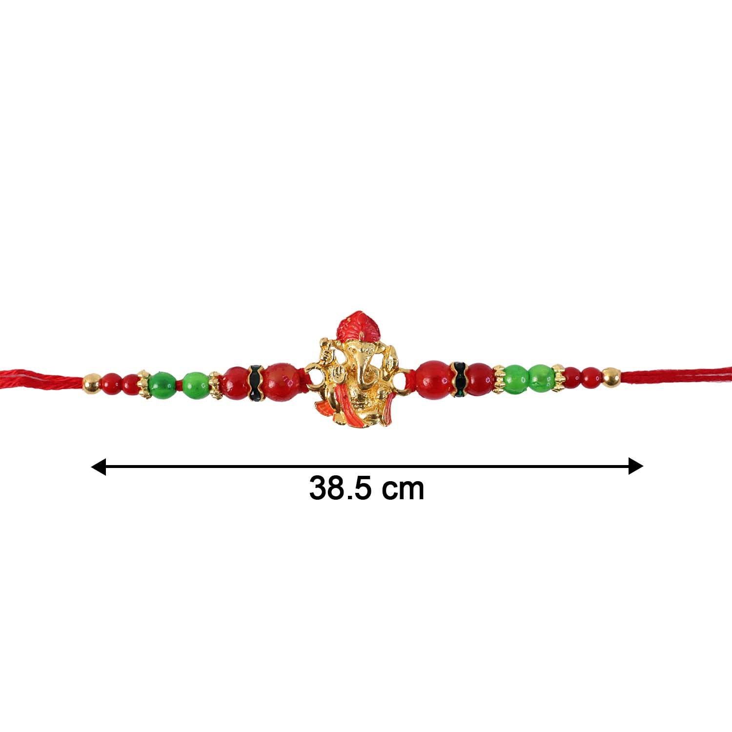 ALVENZA Ganesha Rakhi – Elegant Designer Festive Wrist Jewelry