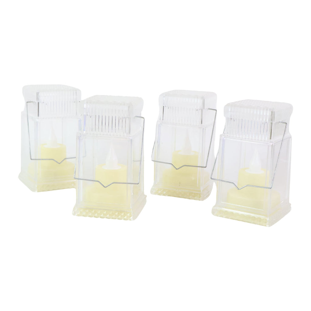 ALVENZA LED Flameless Lantern Candles – Safe Warm Glow Set of 4