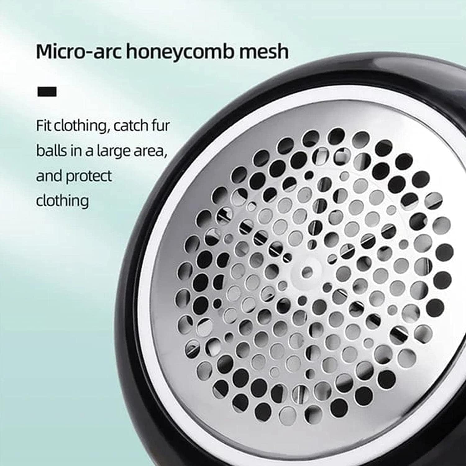Electric Lint Remover Cordless Fabric Shaver for Clothes and More - Front View