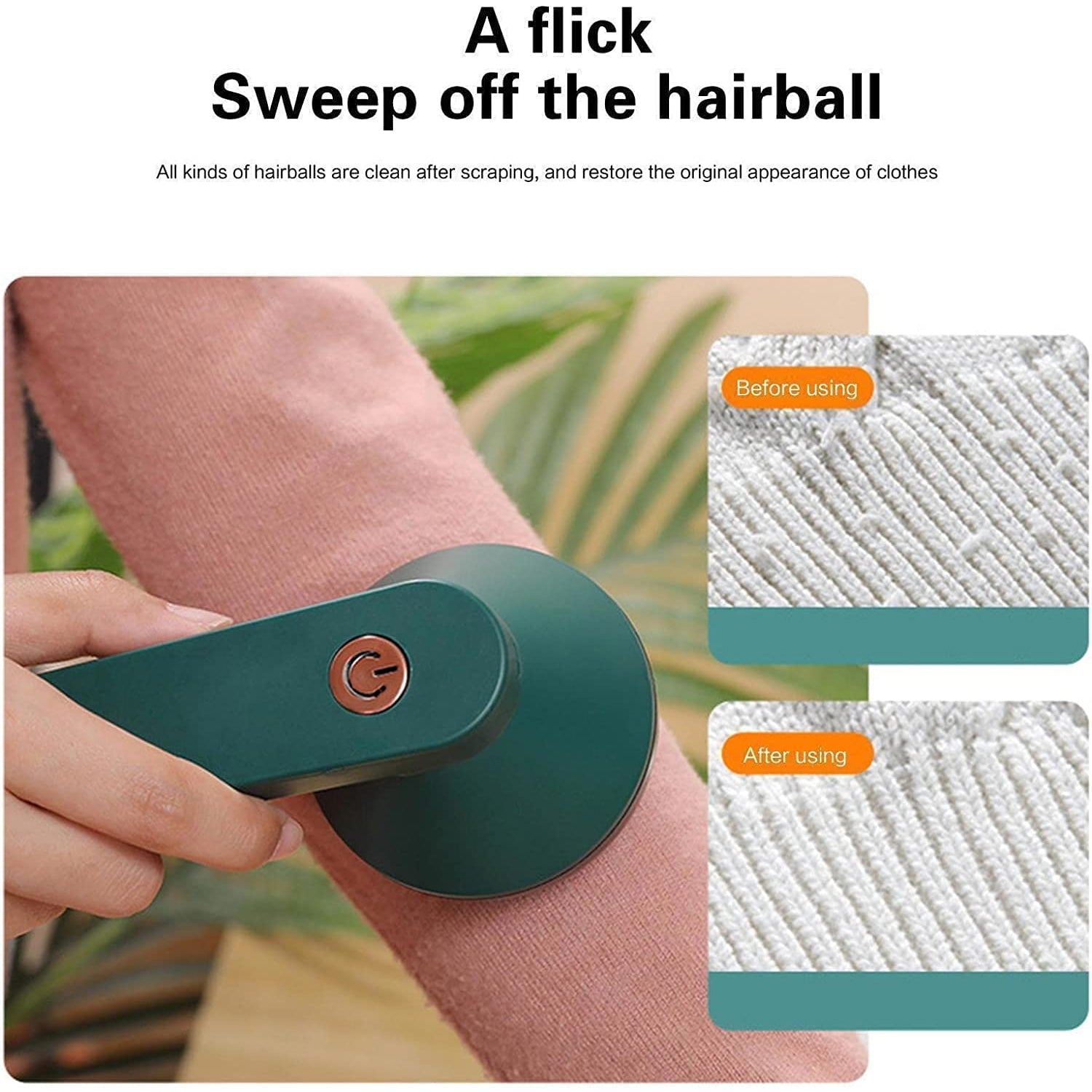 Electric Lint Remover Cordless Fabric Shaver for Clothes and More - Detail View 5