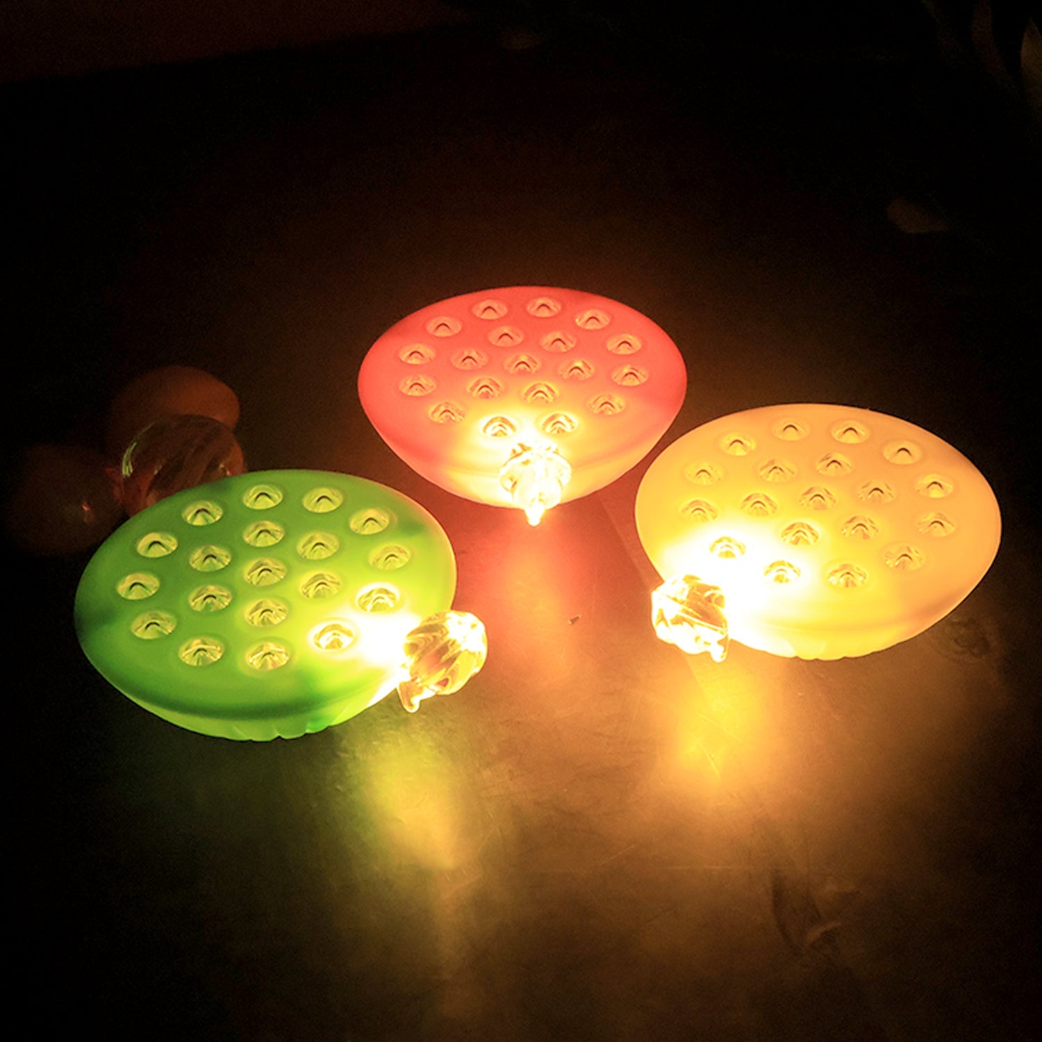 ALVENZA Lotus Canopy LED Decorative Lamps – Set of 12 Multicolor Flameless Lights
