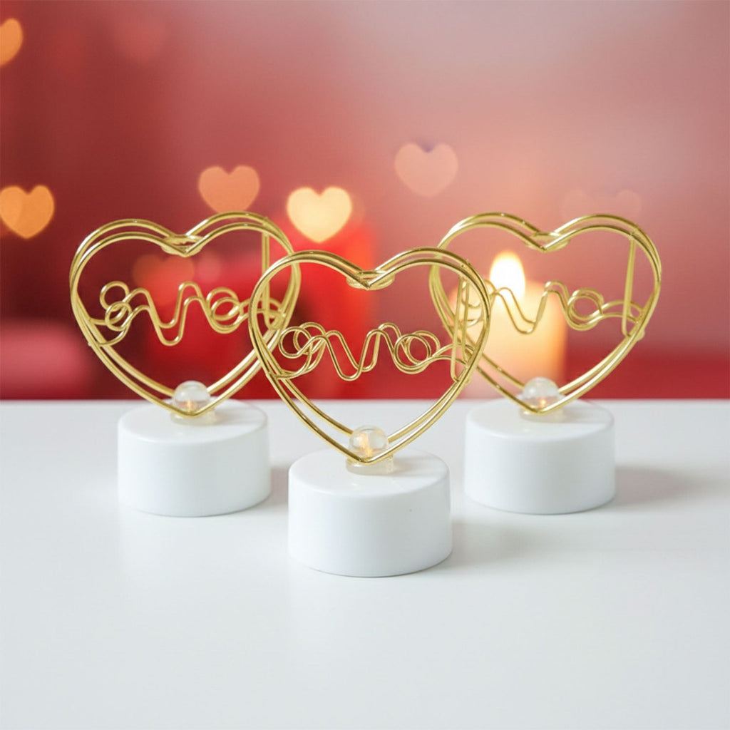 ALVENZA Romantic Heart Love Decorative Gift Set – Elegant Rose & Candle Decor