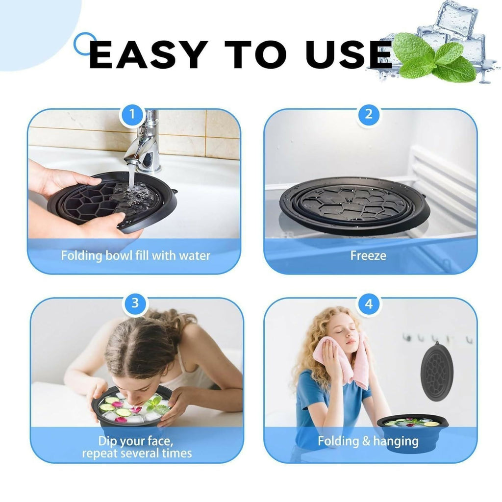 Foldable Ice Face Bowl Instant Glow & Cooling Facial Therapy - Detail View 7