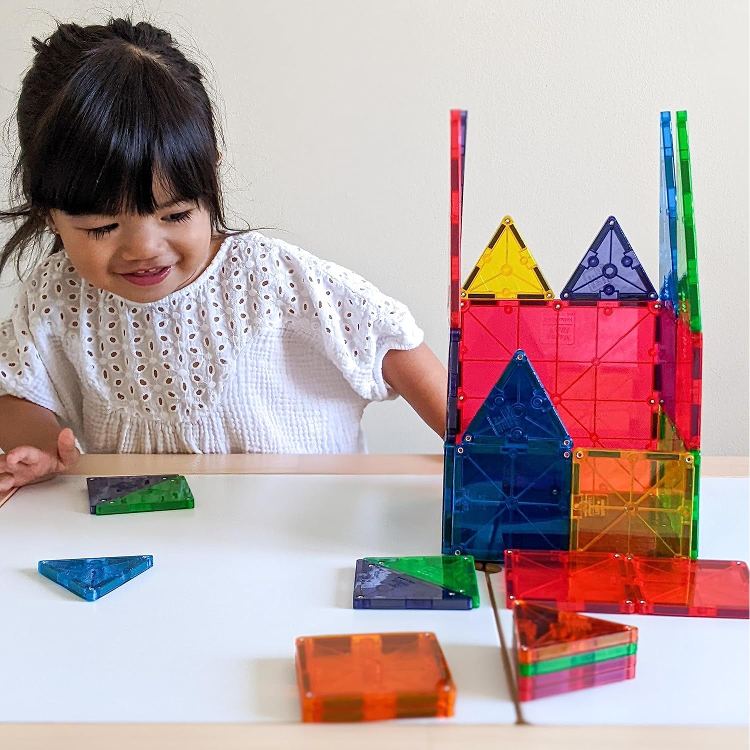 ALVENZA Magnetic Building Tiles – 32-Piece STEM Learning Toy Set