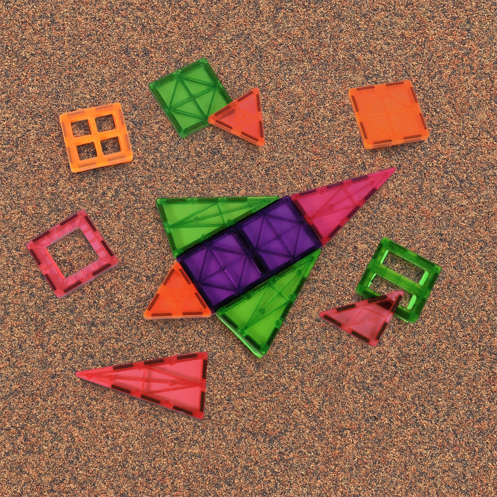 ALVENZA Magnetic Building Tiles – 32-Piece STEM Learning Toy Set