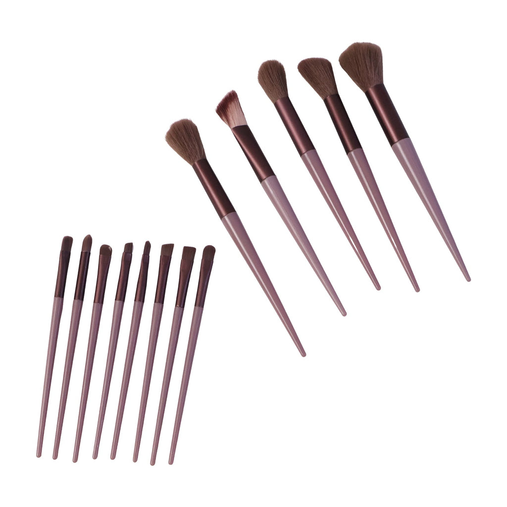Professional Makeup Brush Set Complete 13-Piece Collection with Pouch - Detail View 5