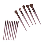 Professional Makeup Brush Set Complete 13-Piece Collection with Pouch - Detail View 5