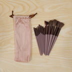 Professional Makeup Brush Set Complete 13-Piece Collection with Pouch - Detail View 8