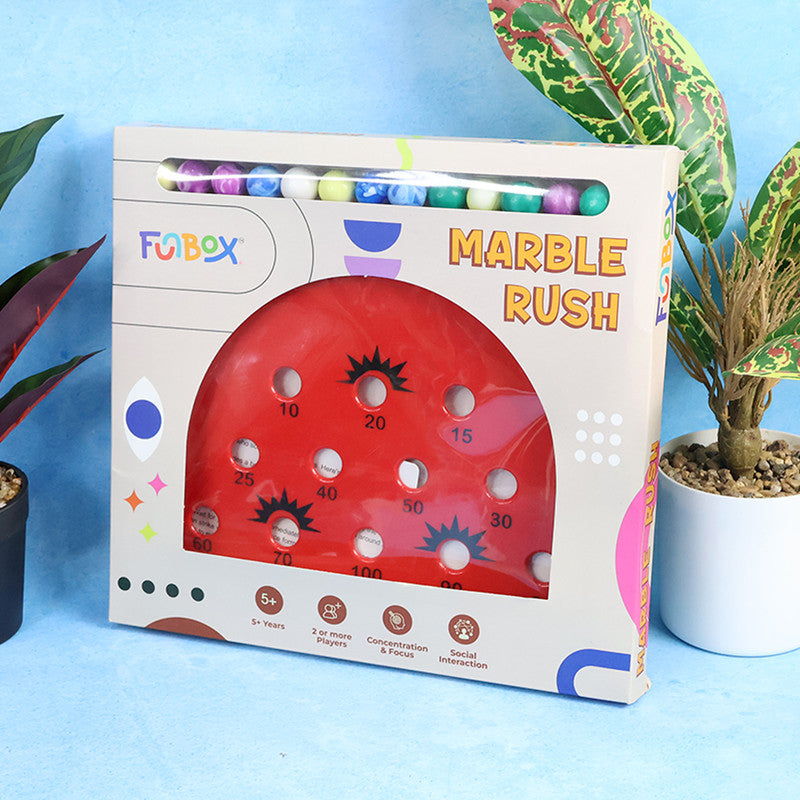 ALVENZA Marble Rush Scoring Game – Exciting Indoor Family Fun