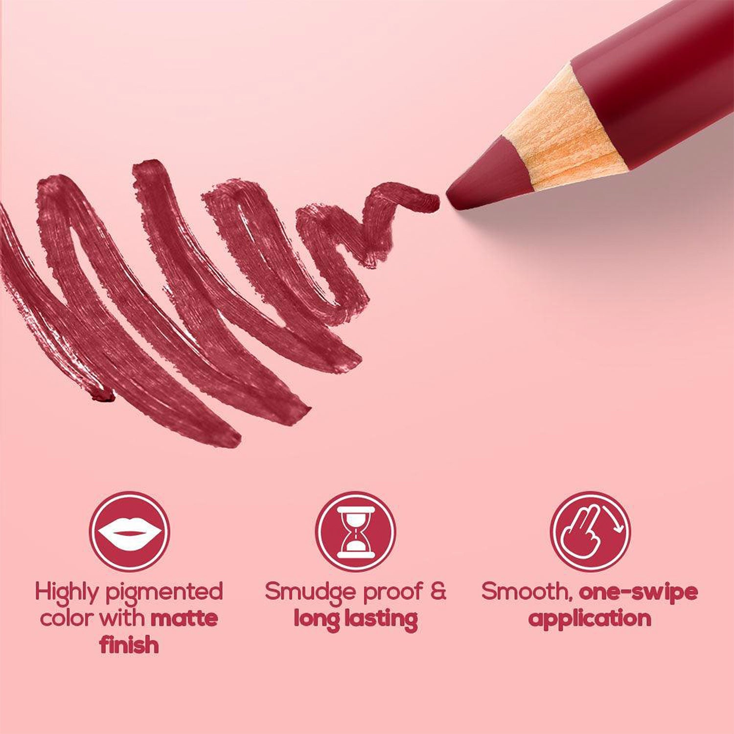 Matte Lipstick Pencil Set – Long-Lasting, Smudge-Proof Colors