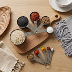Plastic Measuring Cups and Spoons Set Accurate Kitchen Tools - Detail View 8