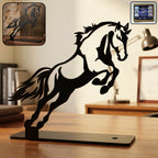 Metal Horse Sculpture Modern Desk Decor for Sophistication
