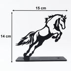 Metal Horse Sculpture Modern Desk Decor for Sophistication - Detail View 6