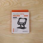 ALVENZA Foldable Metal Phone & Tablet Stand – Adjustable & Portable Desktop Support