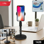 ALVENZA Adjustable 360° Rotating Phone Holder – Stable, Universal Fit for Desk
