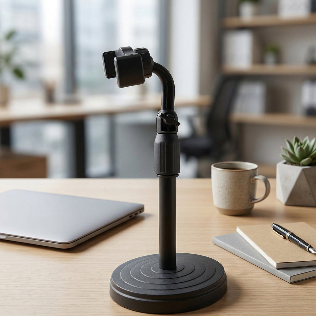 ALVENZA Adjustable 360° Rotating Phone Holder – Stable, Universal Fit for Desk