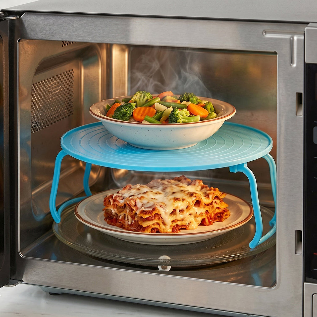 Non-Slip Plastic Microwave Tray Even Heating & Stable Serving - Detail View 5