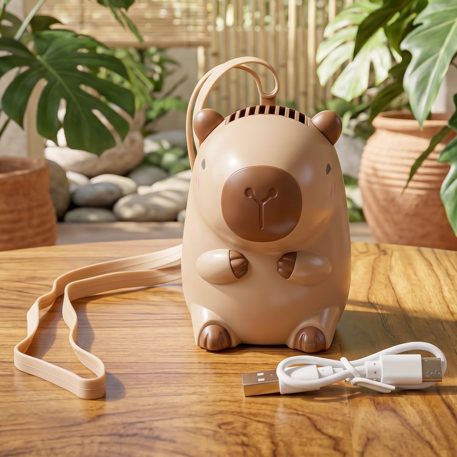Mini Bear Fan Rechargeable & Portable for Outdoor Use - Detail View 7