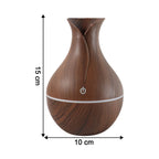 Mini Wooden Humidifier Ultrasonic Mist Diffuser with LED - Detail View 7