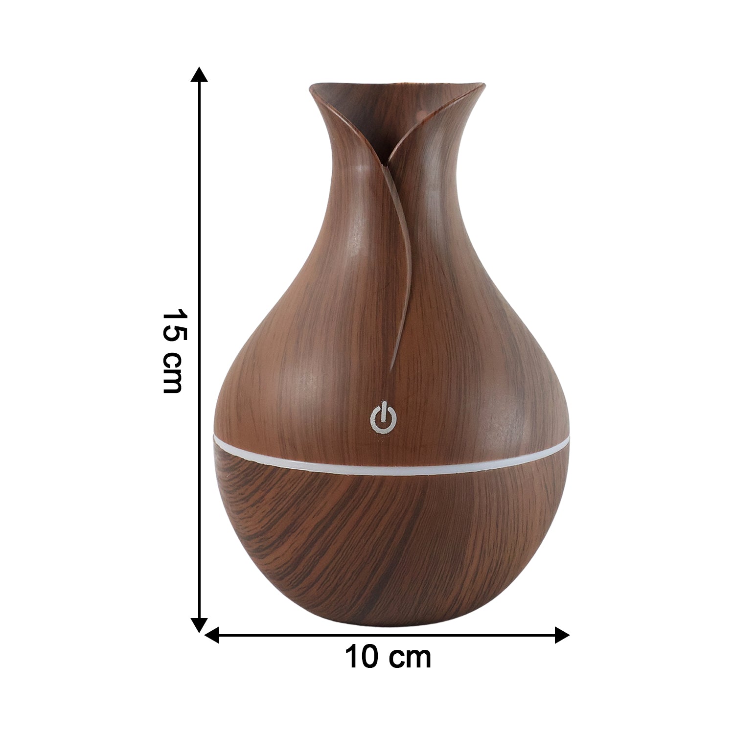 Mini Wooden Humidifier Ultrasonic Mist Diffuser with LED - Detail View 7